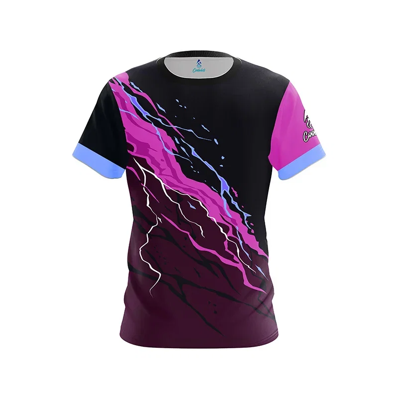 Image of Magenta Voltage CoolWick Bowling Jersey - Plain