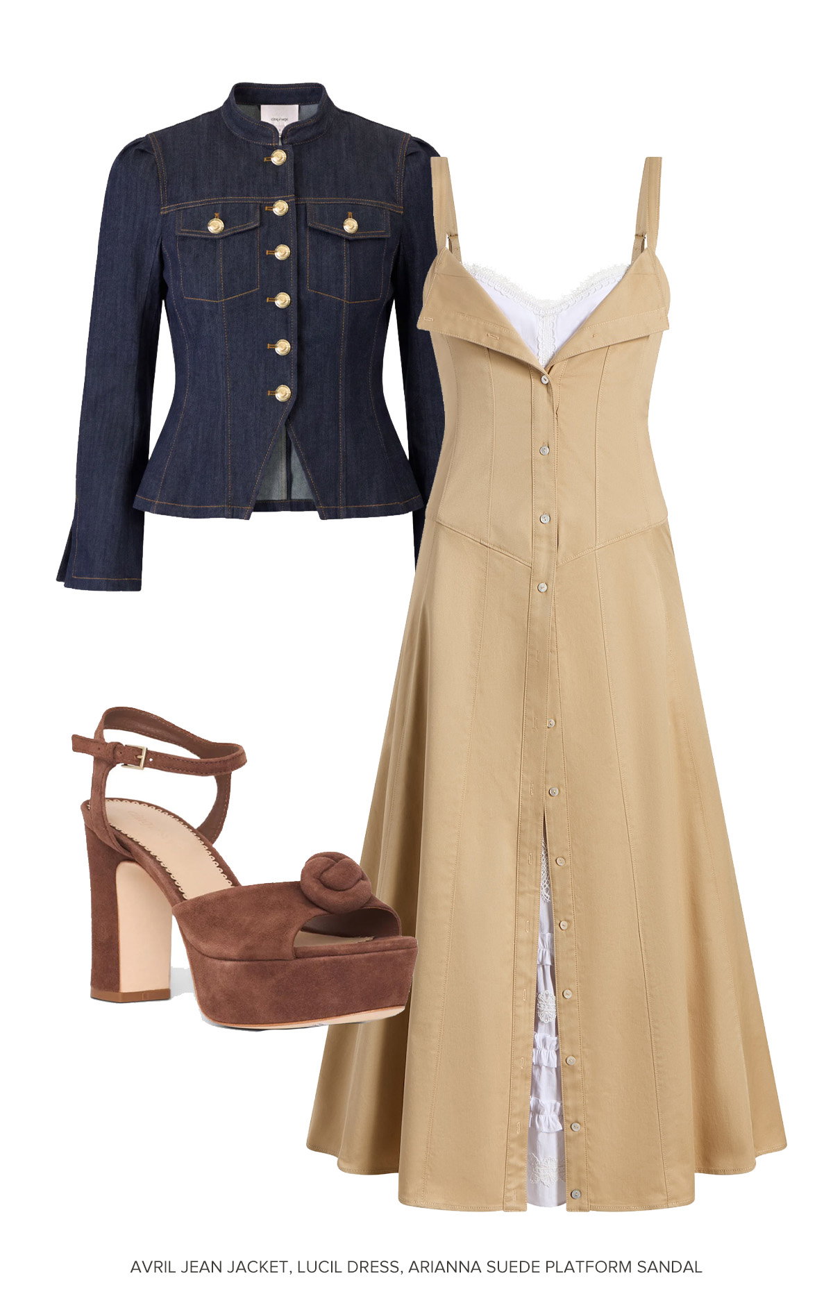 https://cinqasept.nyc/products/lucil-dress-in-khaki-white?collage