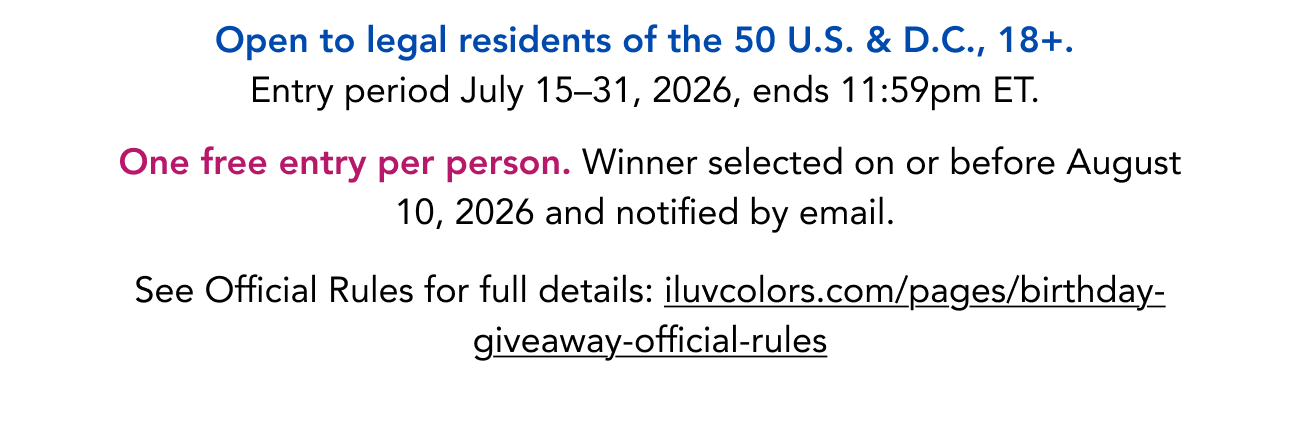 MORE DETAILS ABOUT THE GIVEAWAY 