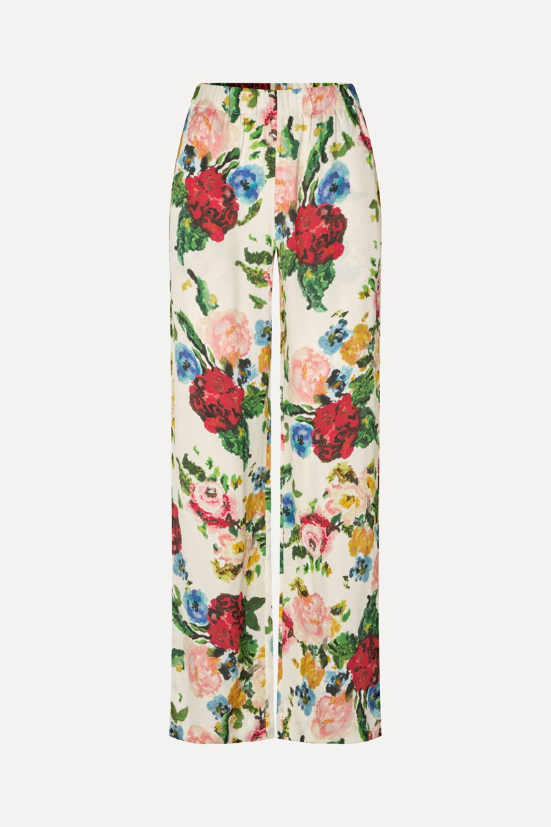Elasticated Long Pants - Ephemeral Bloom