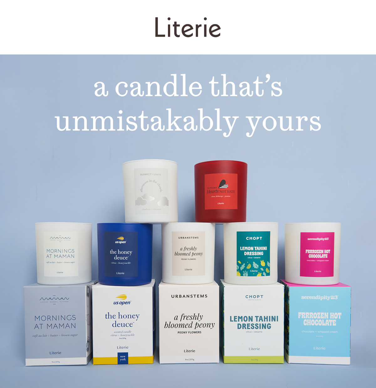 a candle that's unmistakably yours