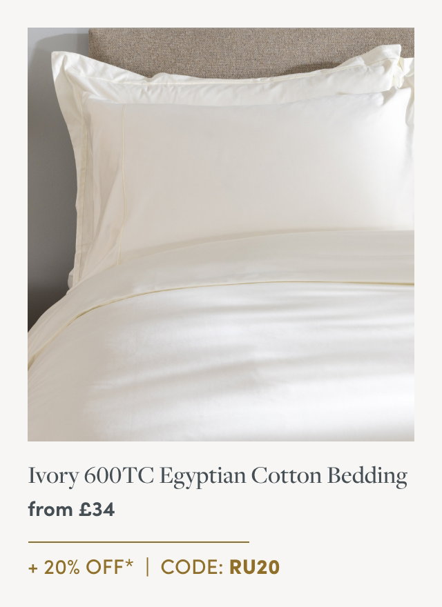 Ivory 600 Thread Count Egyptian Cotton Bedding And Sheets