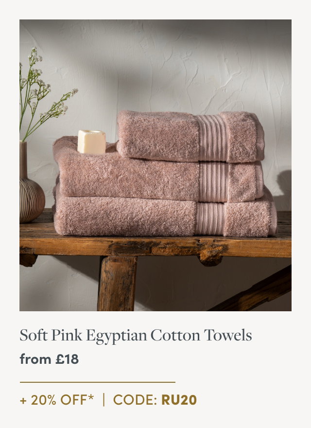 Soft Pink Egyptian Cotton Towels