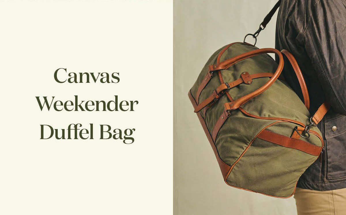 Canvas Weekender Duffel Bag