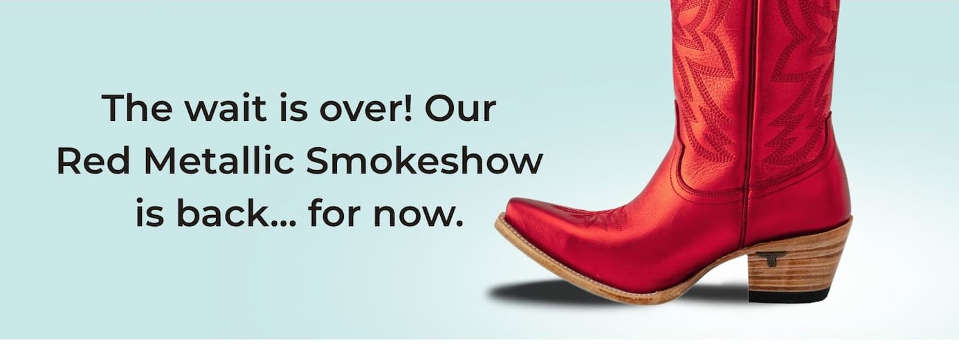 Red Metallic Smokeshow Back in Stock