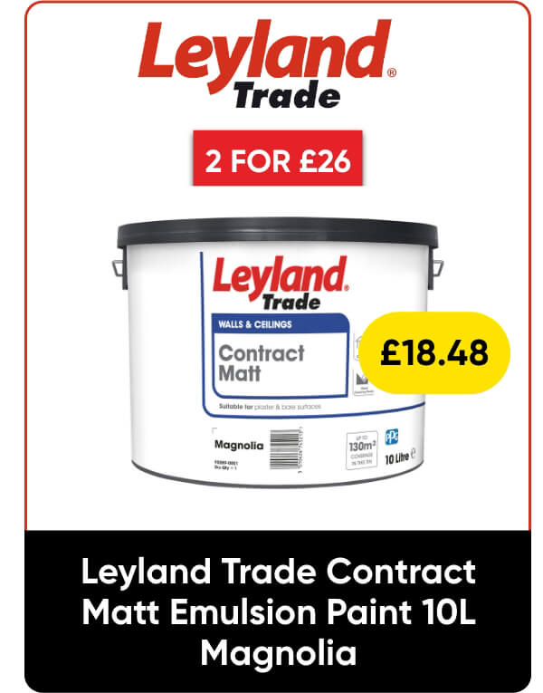 Leyland Trade Contract Matt Emulsion Paint 10L Magnolia