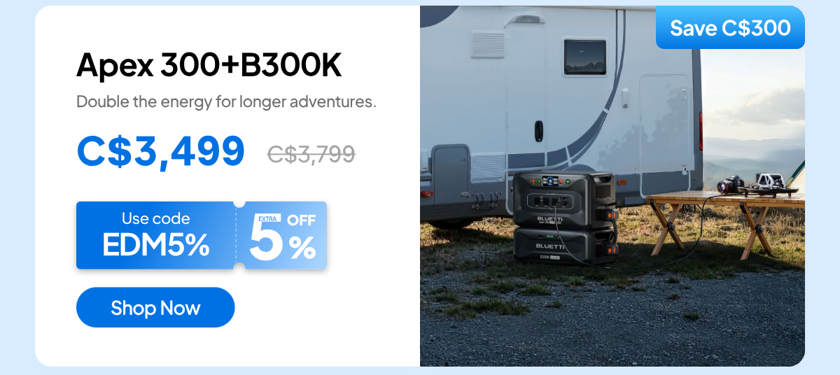 BLUETTI Apex 300+B300K, C$3,499