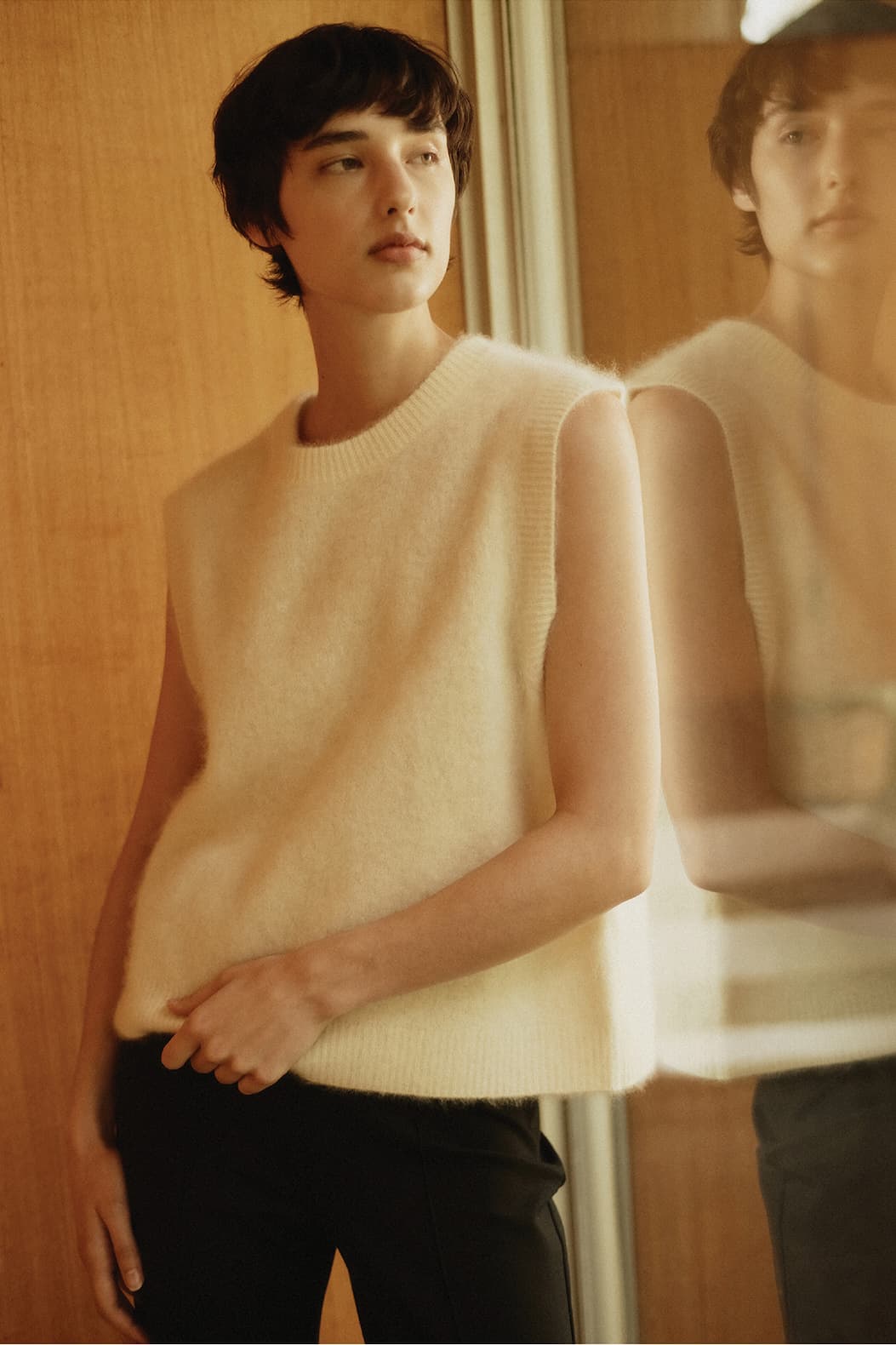 Jac + Jack Calder Merino Wool Vest - Banana
