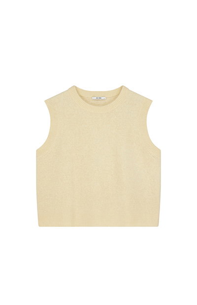 Jac + Jack Calder Merino Wool Vest - Banana