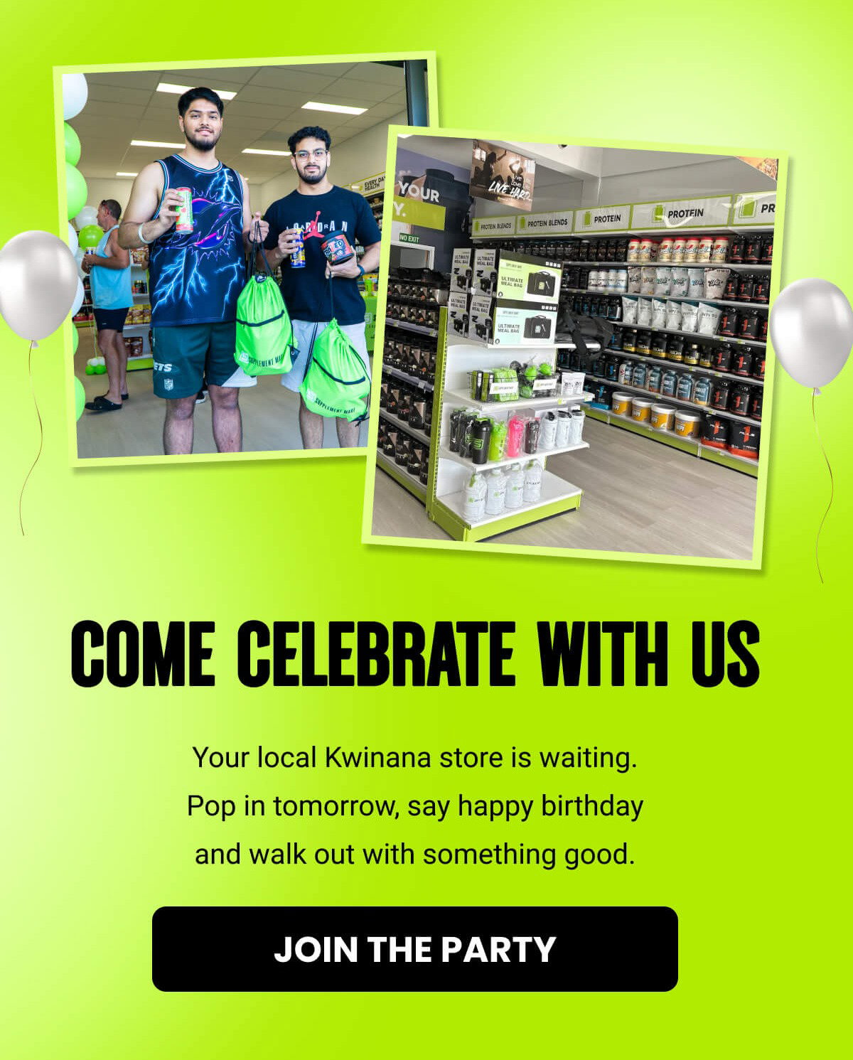 COME CELEBRATE WITH US | JOIN THE PARTY 