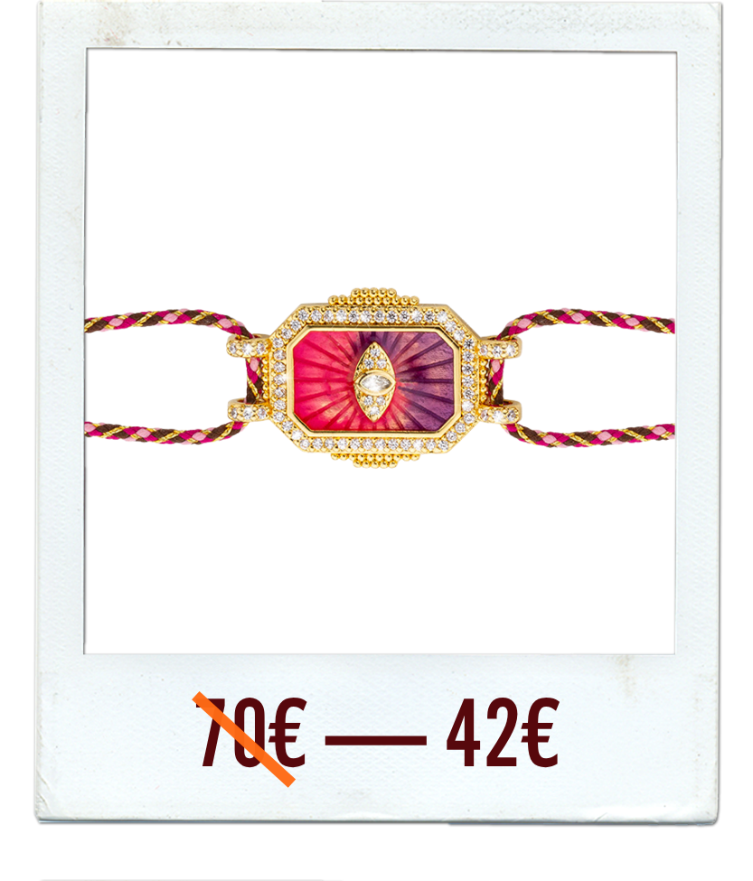 BRACELET - PINK EYE BOHEME