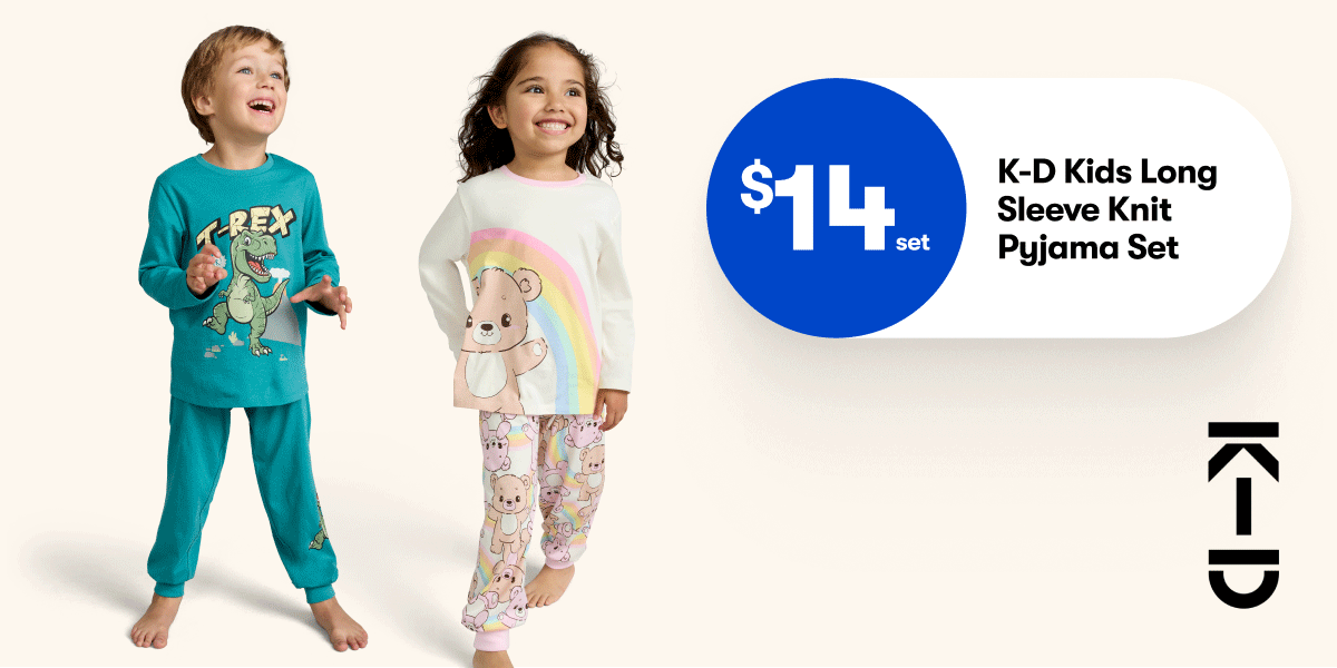 From $6set K-D Kids Pyjamas