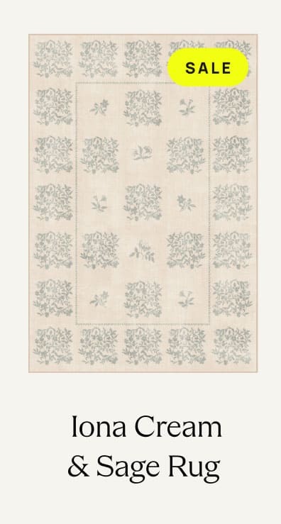 Iona Cream & Sage Green Rug
