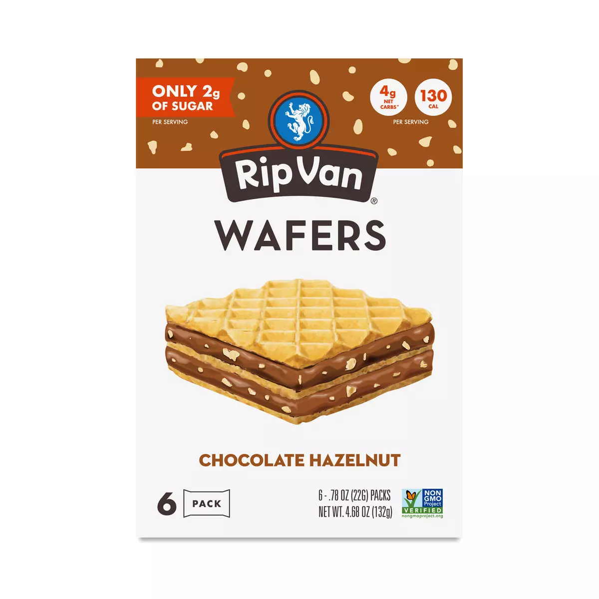 Rip Van Wafers, Chocolate Hazelnut, Snack Pack