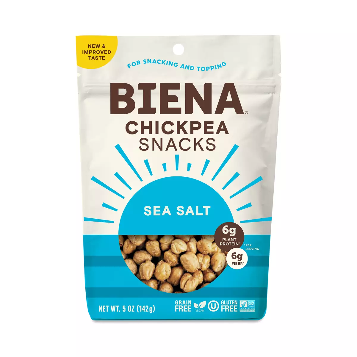 Biena Sea Salt Chickpea Snacks