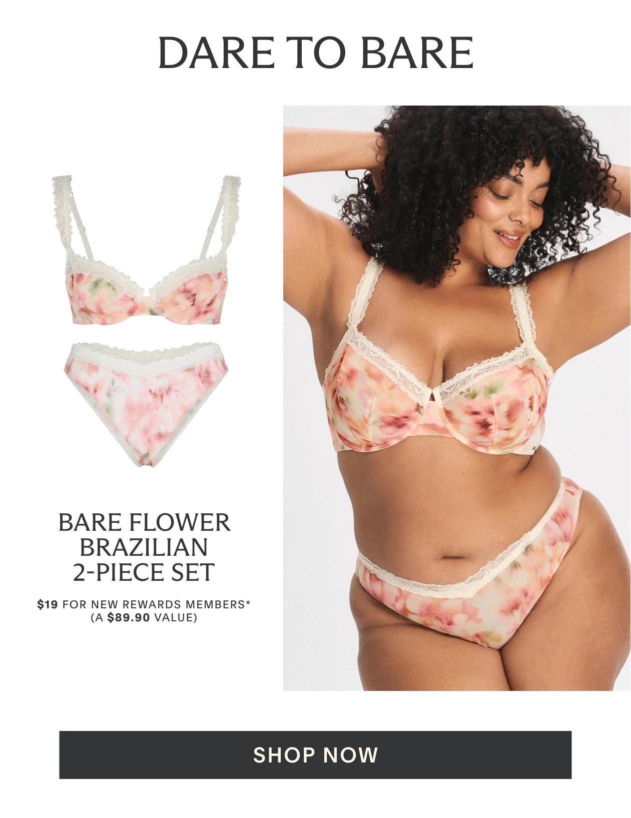 Bare Flower Brazilian 2-Piece Set