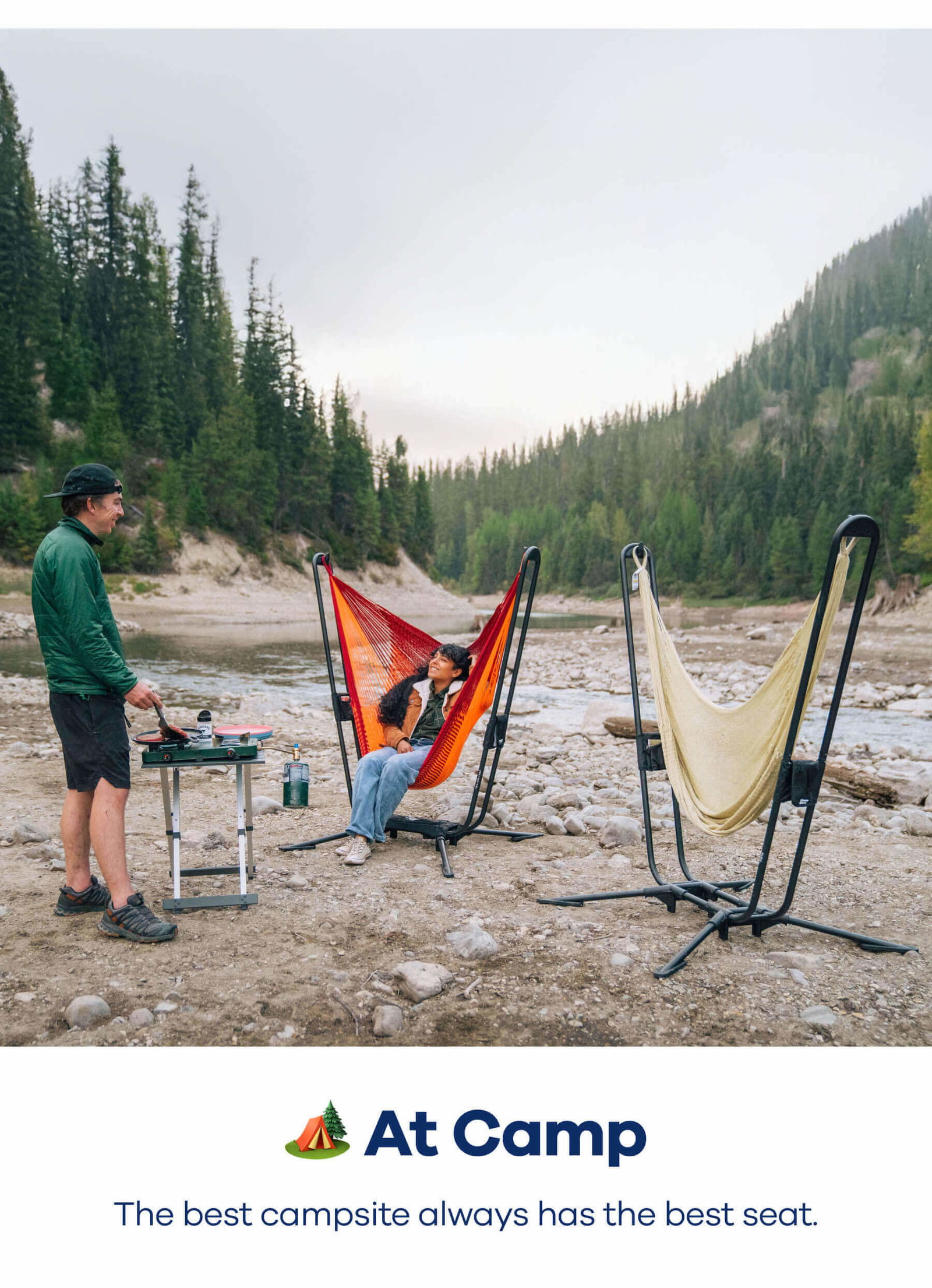 🏕️ At Camp The best campsite always has the best seat.