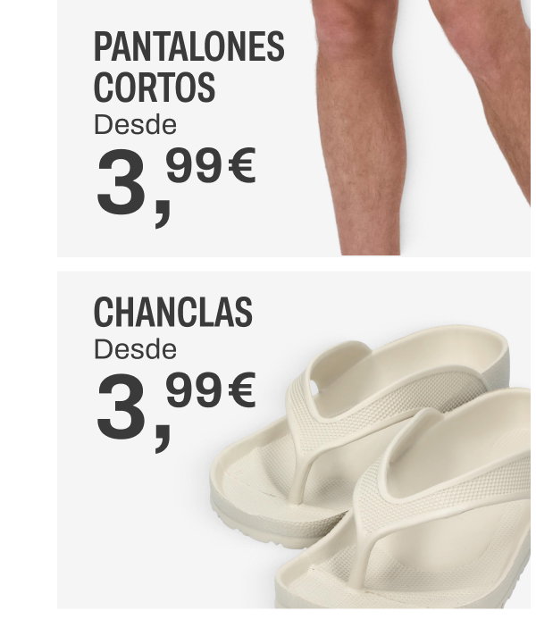 Chanclas desde 3,99€