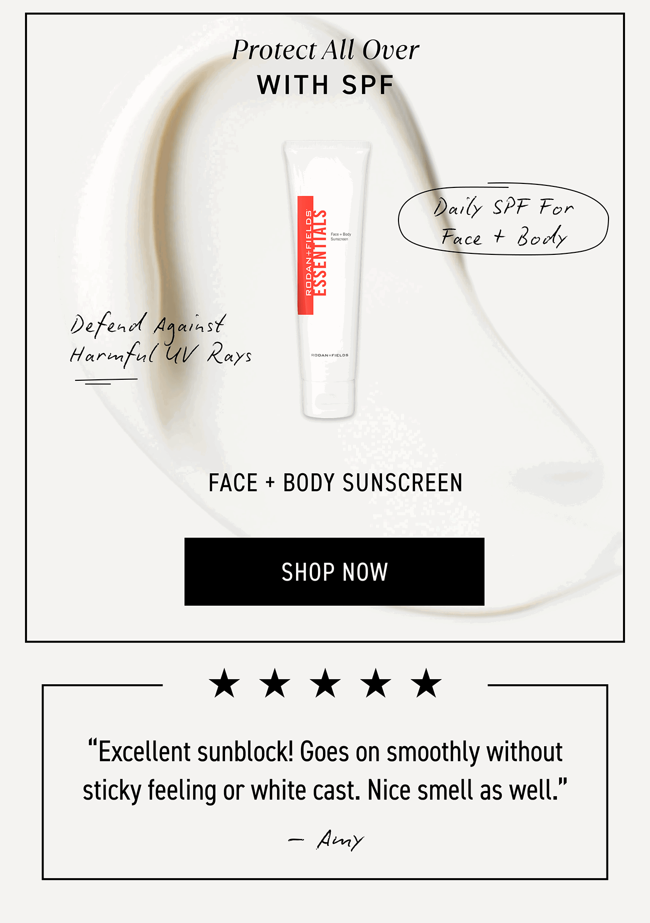 Shop Face And Body Sunscreen. Defend Against Harmful UV Rays.