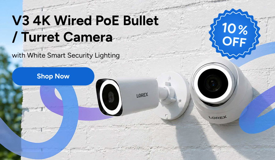 V3 4K Wired PoE Bullet / Turret Camera
