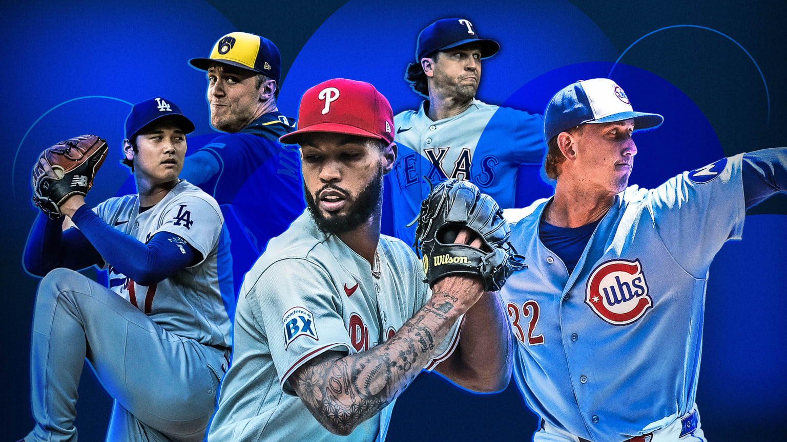 Shohei Ohtani, Jacob Misiorowski, Cristopher Sánchez, Jacob deGrom and Ben Brown