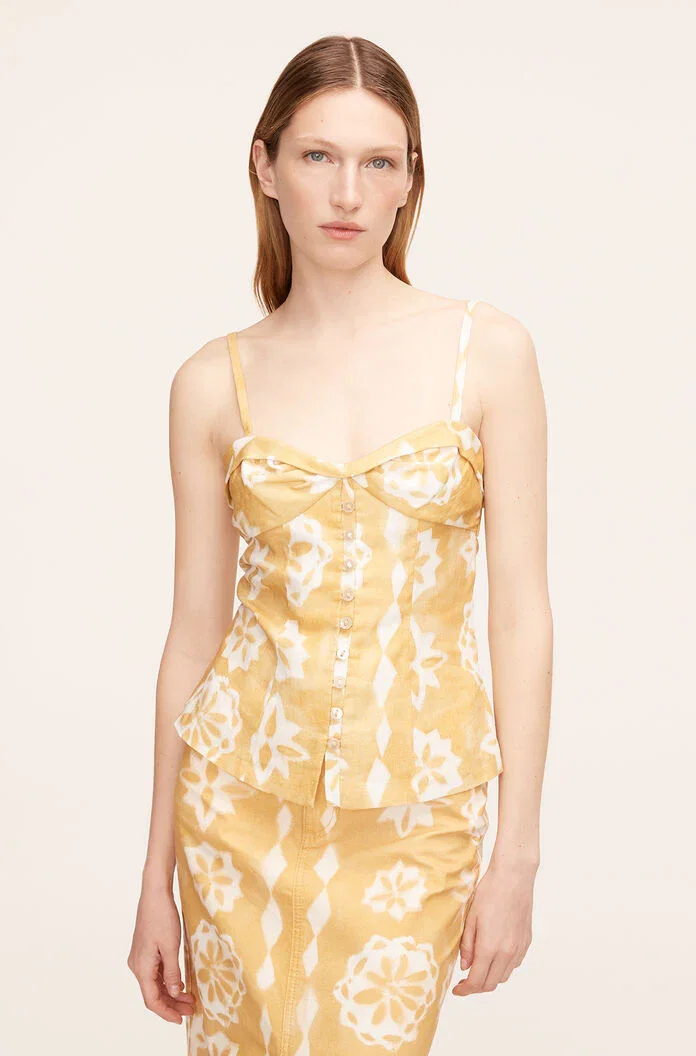 Image of Fleur Button Front Tank