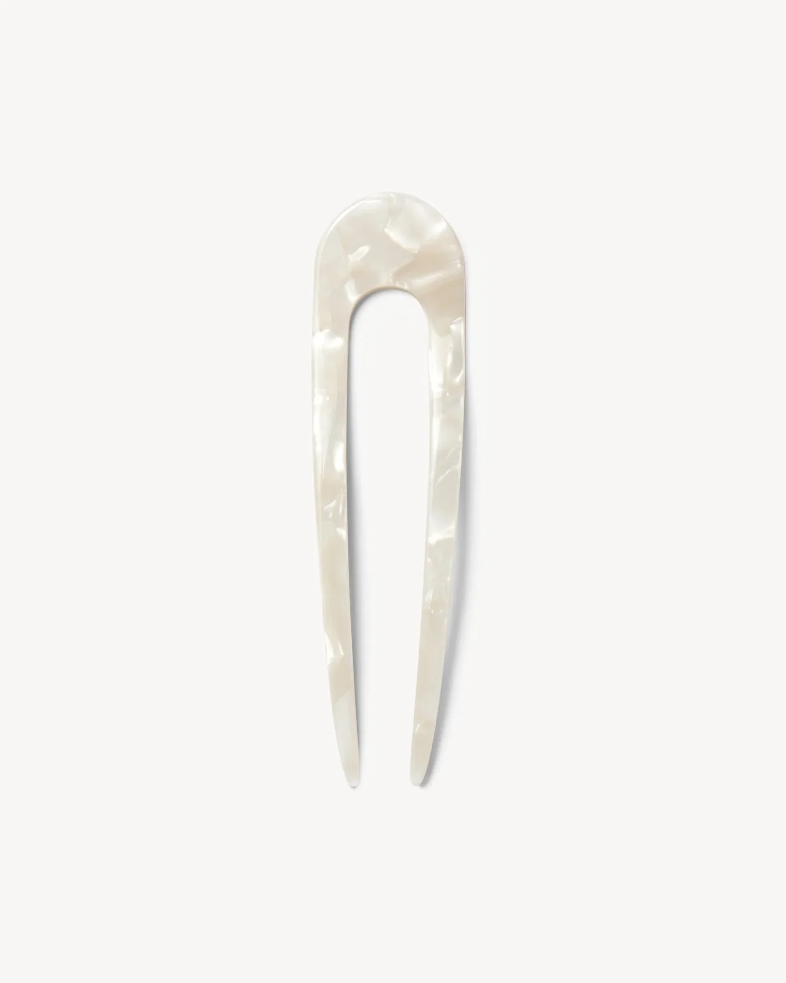 Image of French Hair Pin in White Shell