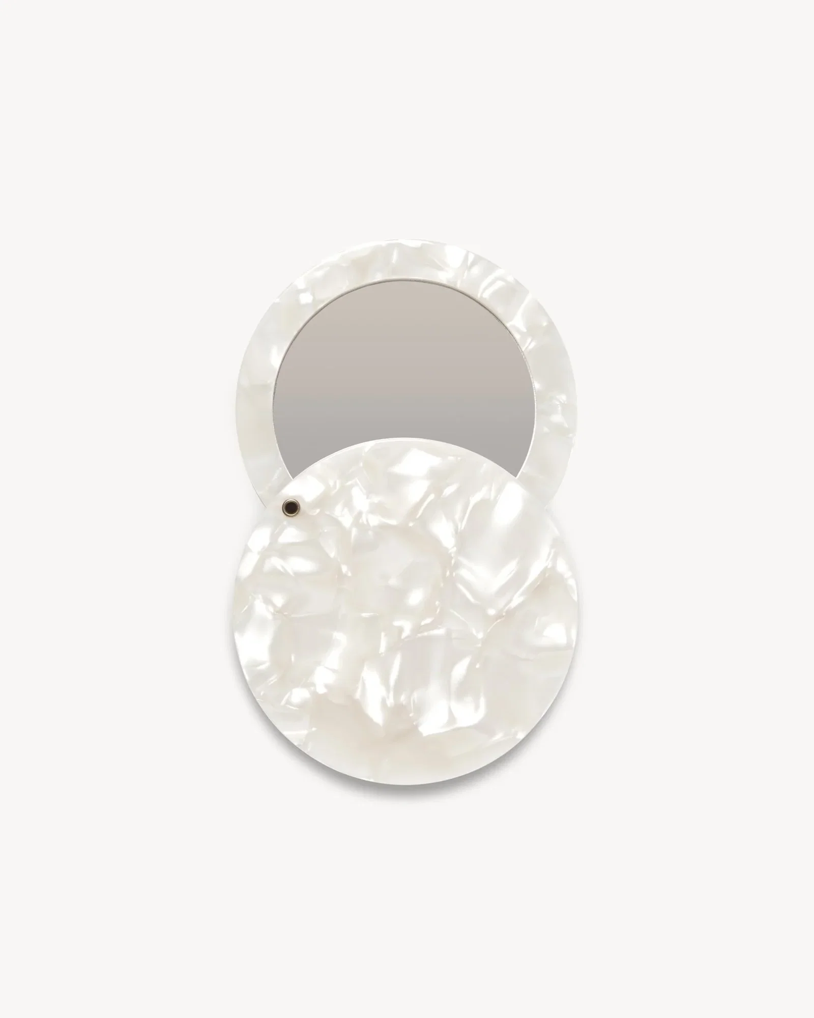 Image of Circle Mirror in White Shell
