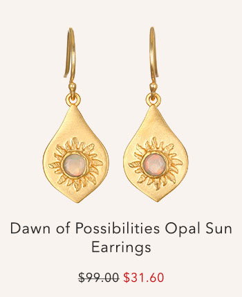 Dawn of Possibilities Opal Sun Earrings