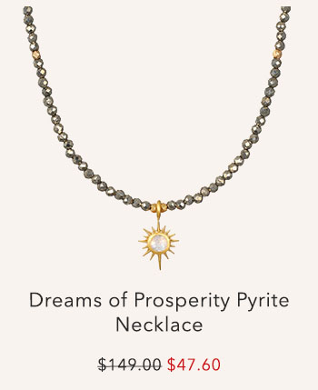 Dreams of Prosperity Pyrite Necklace