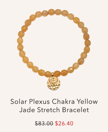 Solar Plexus Chakra Yellow Jade Stretch Bracelet