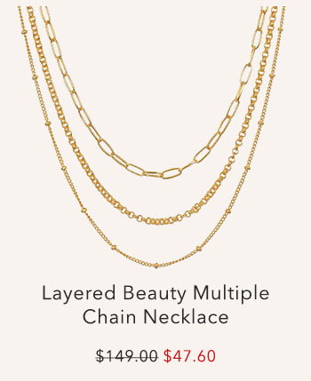 Layered Beauty Multiple Chain Necklace