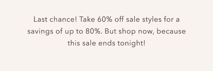 Last chance to shop