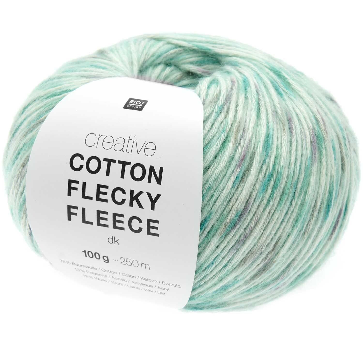 Creative Cotton Flecky Fleece dk Türkis