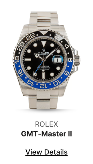Used Rolex GMT-Master II Batman Ref 126710BLNR Oyster Bracelet