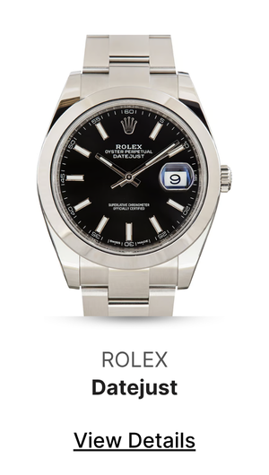 Used Black Dial Rolex Datejust 41 ref 126300
