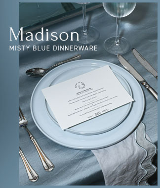 Madison Misty Blue Dinnerware