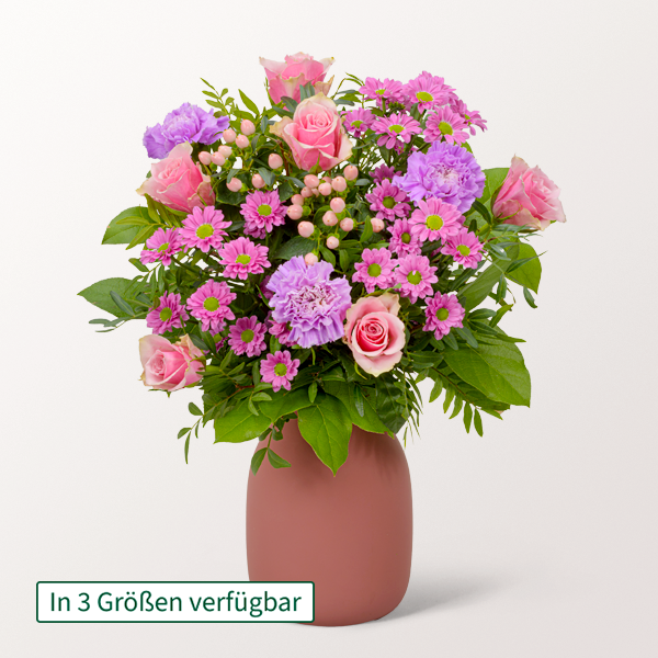 Zarter Blumenstrauß Freude in 3 Größen mit 2 Gratis-Geschenken ab 26,99 €