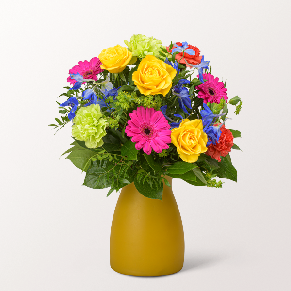 Warmer Strauß Blumensymphonie mit 2 Gratis-Geschenken für 34,99 €