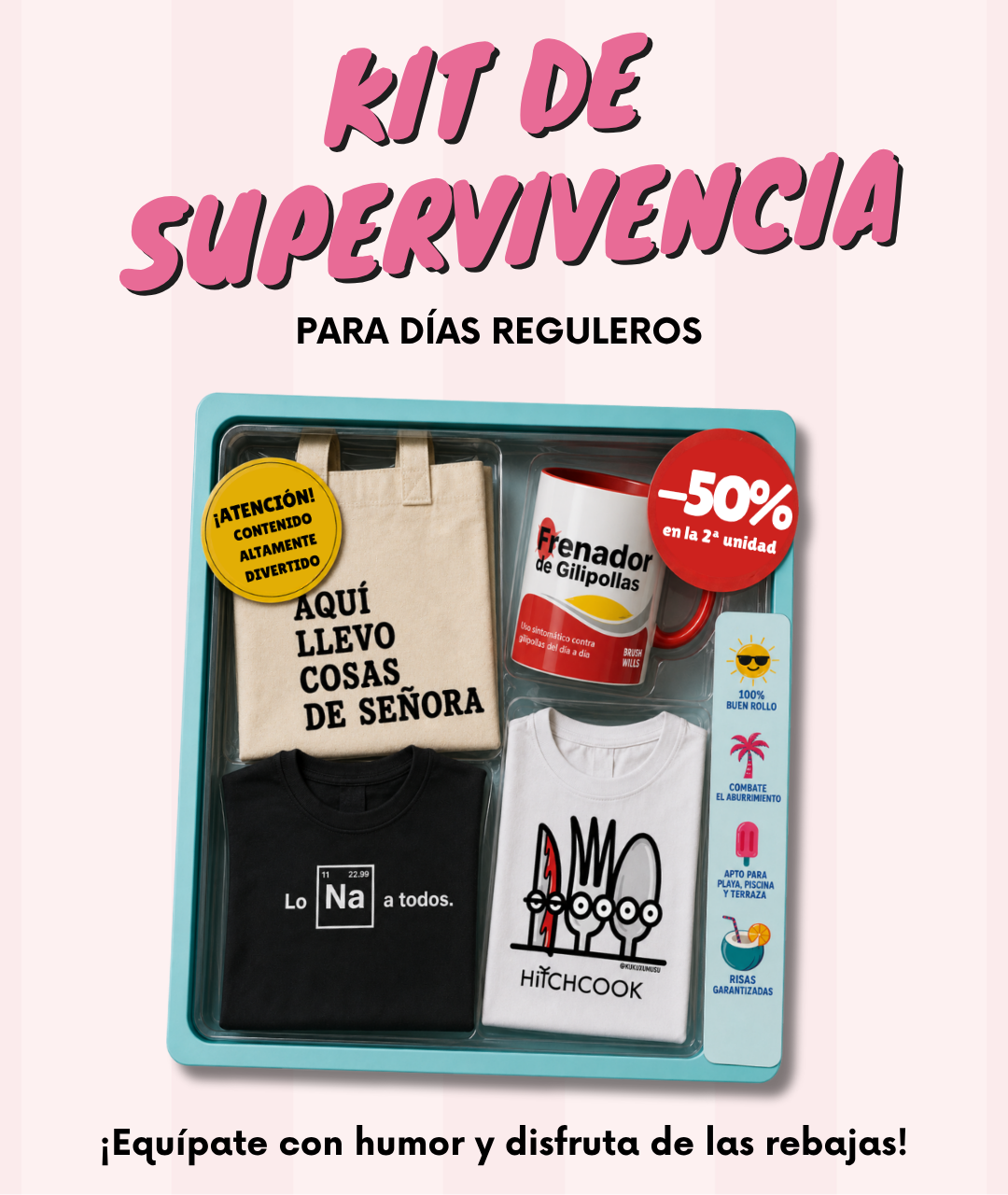 Kit de supervivencia para días reguleros