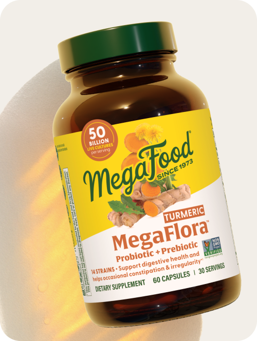 MegaFlora® Probiotic + Prebiotic with Turmeric