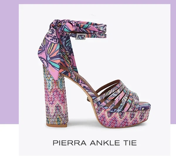 Pierra Ankle Tie Platform Heel