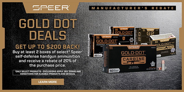 Speer Gold Dot Deals Rebate