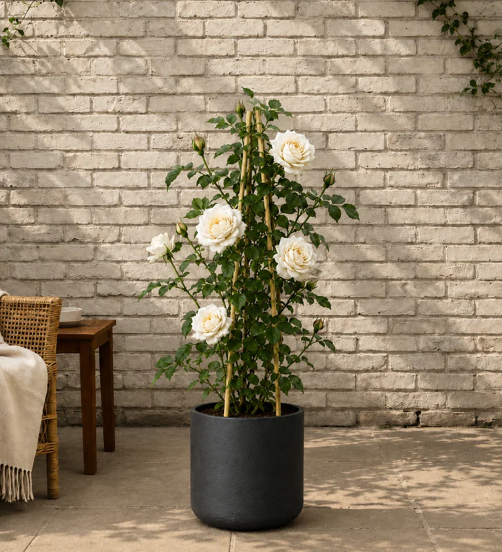 Image of White Rose Plant