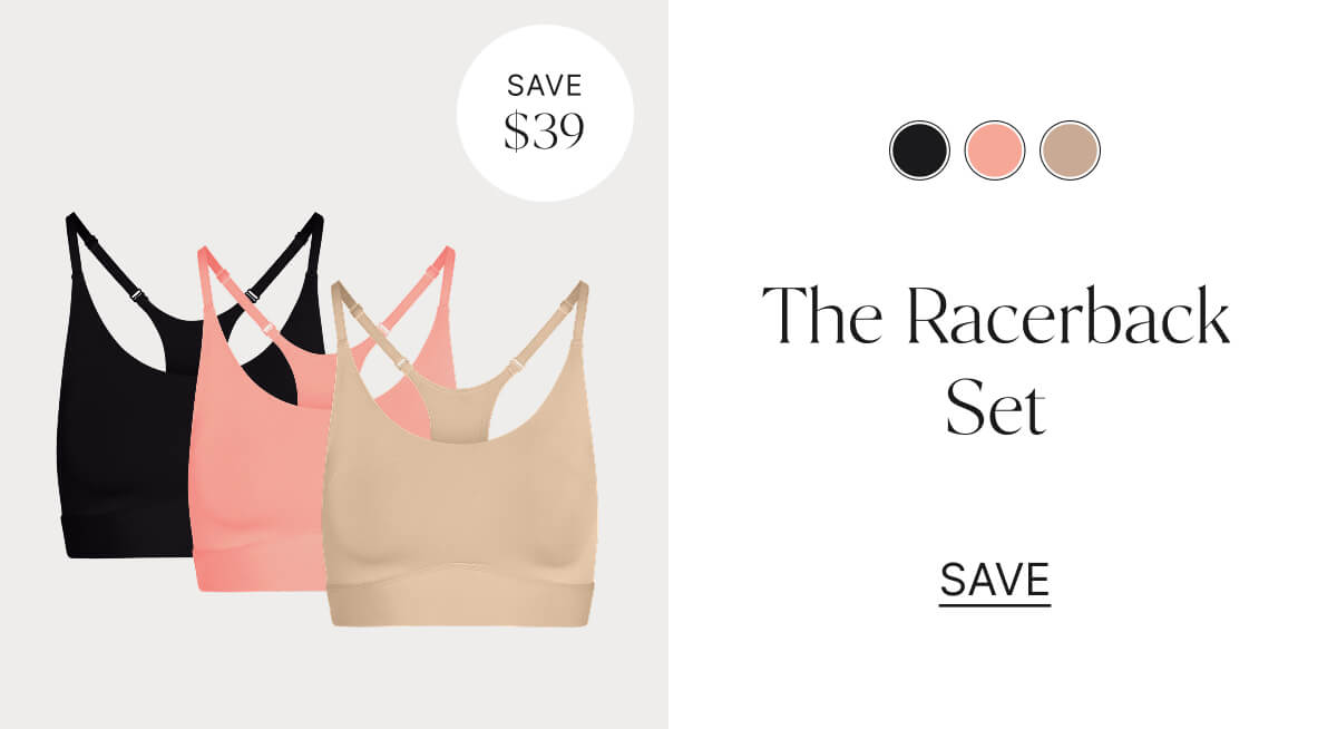 The racerback set. Save $39