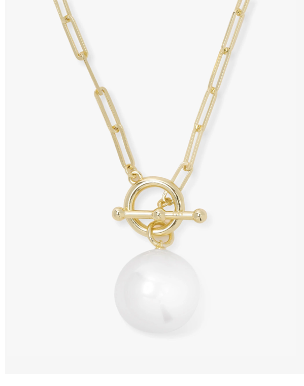Life's A Ball Pearl Pendant Necklace