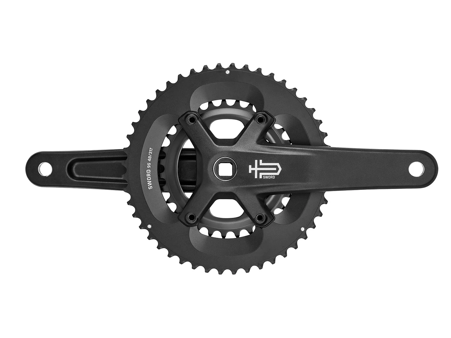 Image of microSHIFT - Sword 2x 46/29 Wide Crankset 2x9-fach
