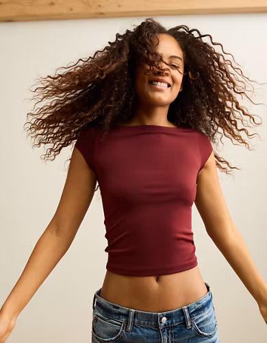 AE Short-Sleeve Boatneck T-Shirt