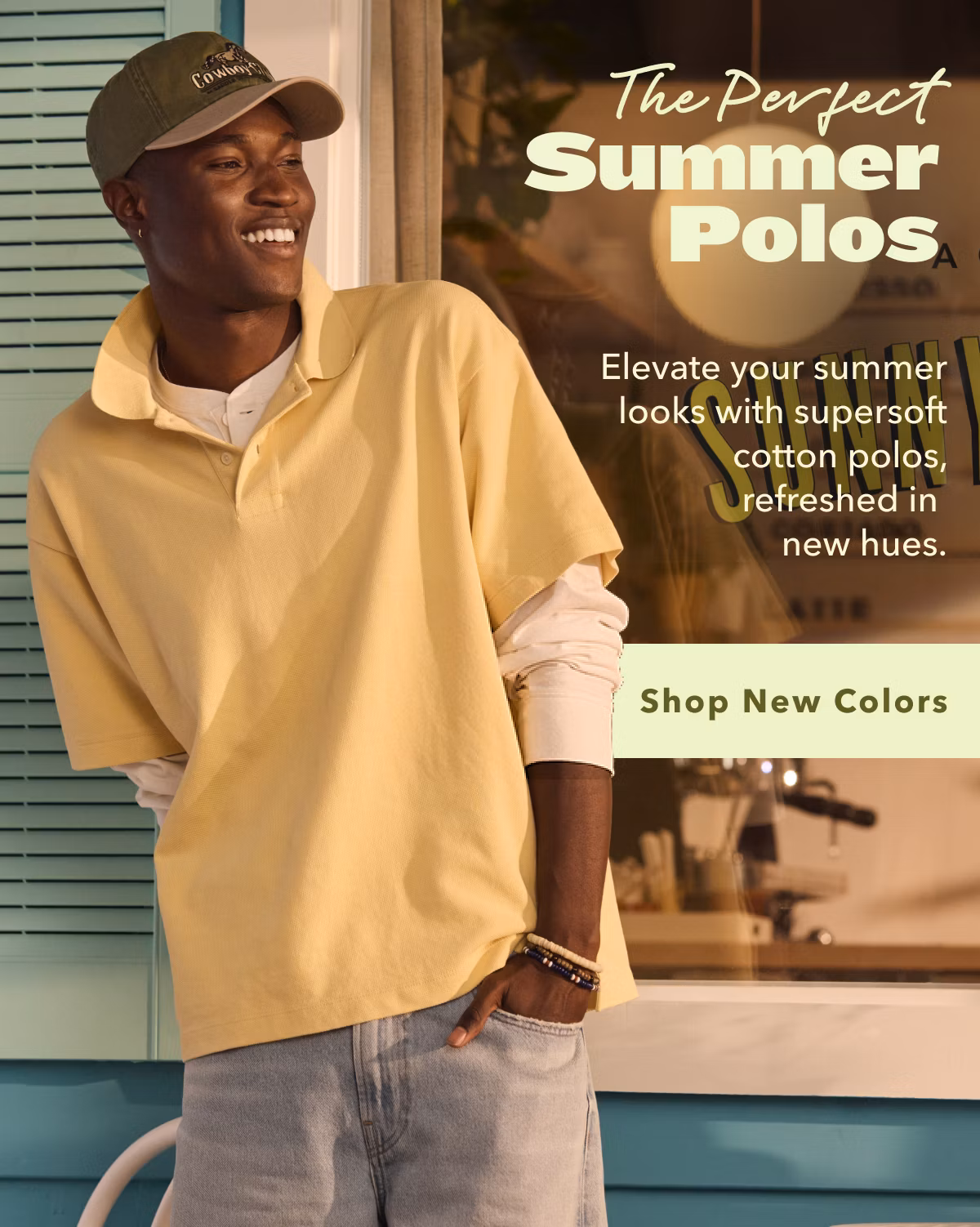The Perfect Summer Polos | Elevate your summer looks with supersoft cotton polos, refreshed in new hues. Shop New Colors