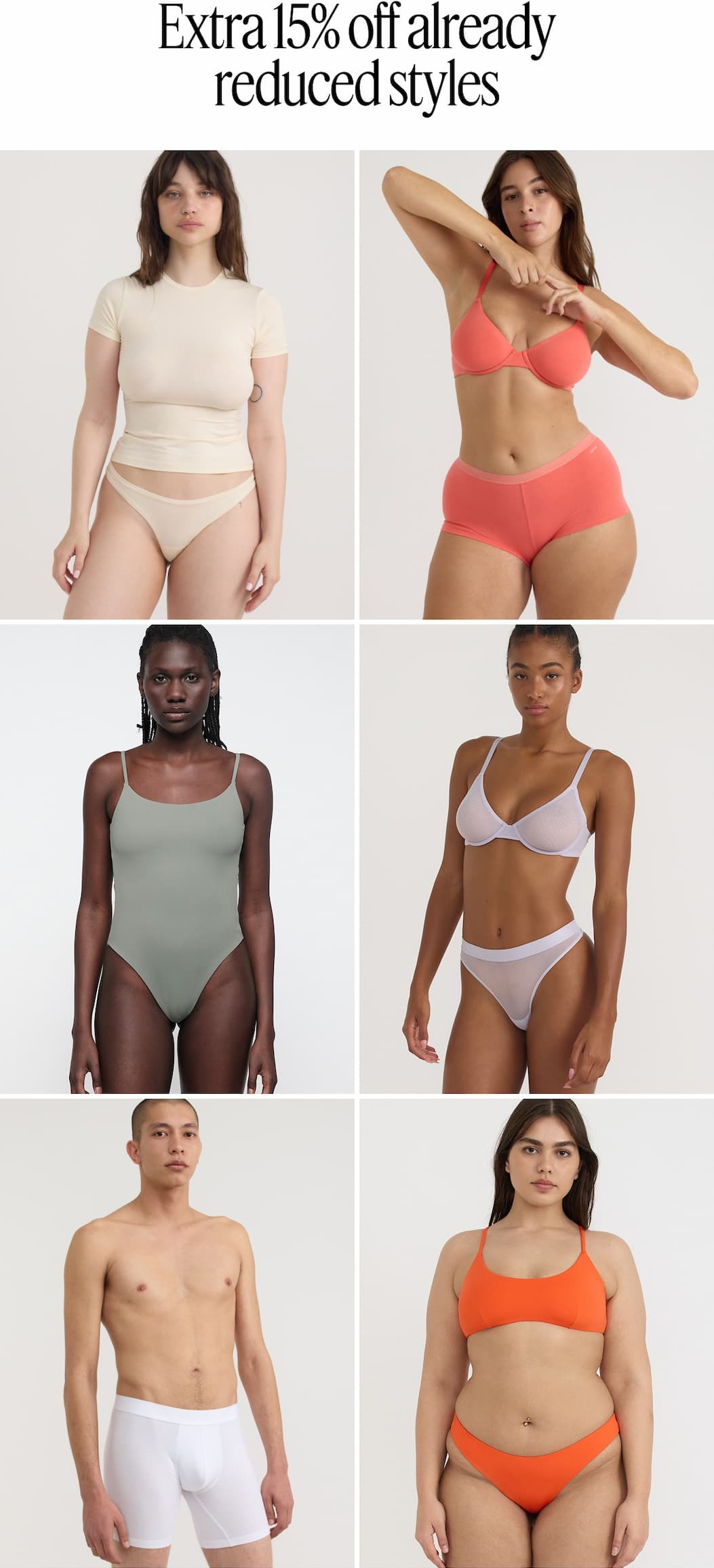 Extra 15% off already reduced styles